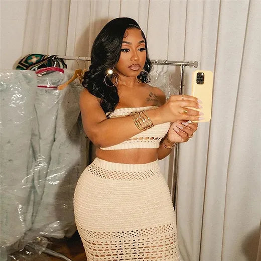 Dont wait too long knitted set
