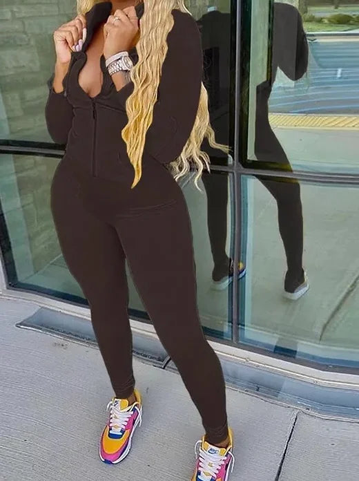 Mocha hoodie set