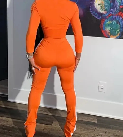 Orange tracksuit