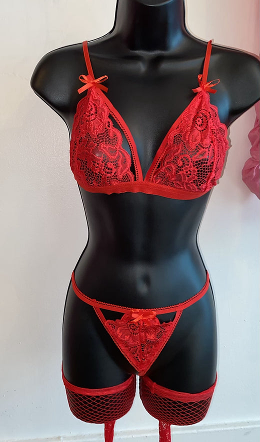 Red 4 piece set