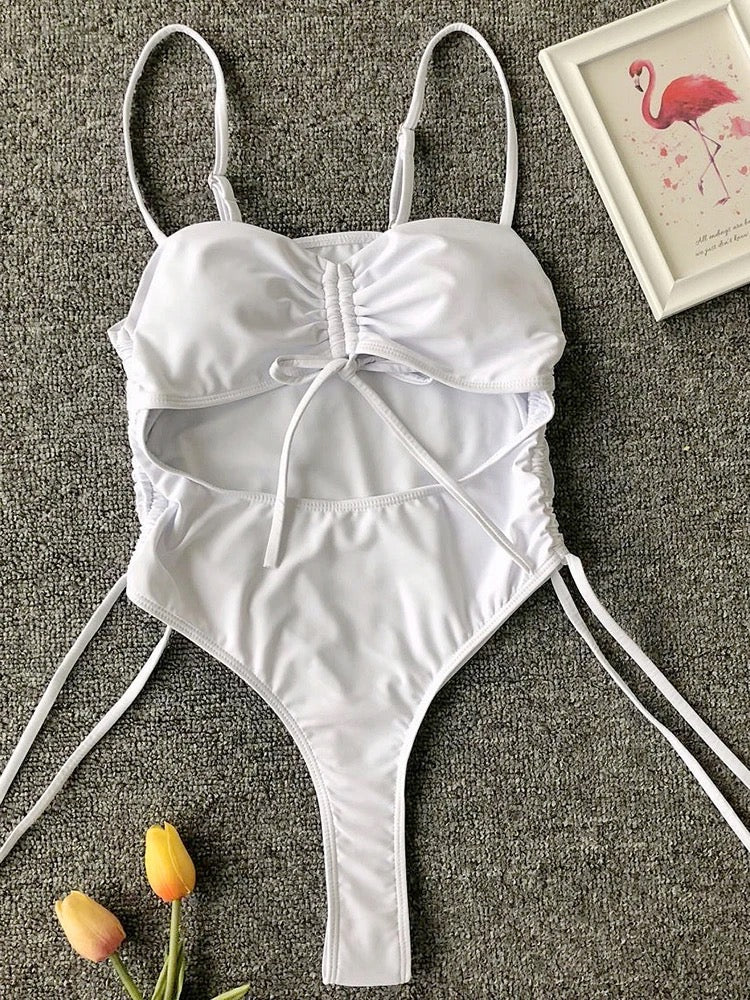 White swimsuit