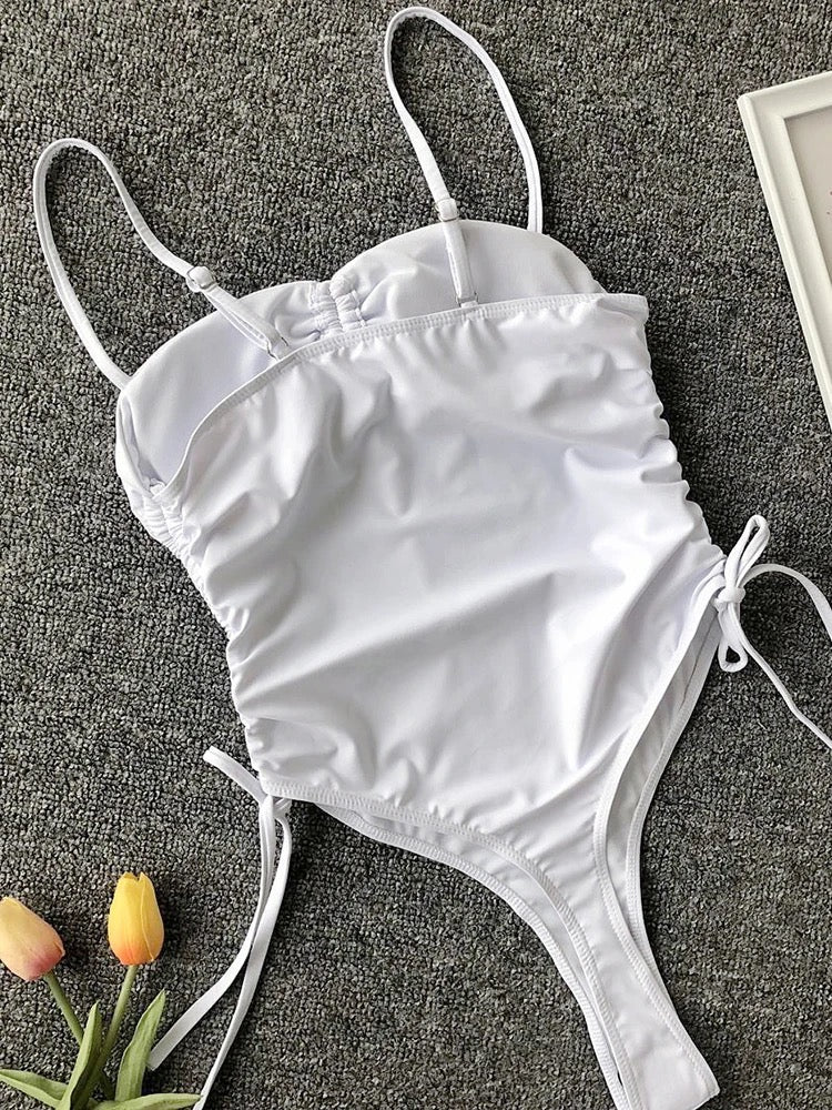 White swimsuit