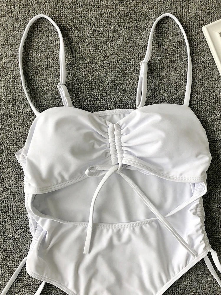 White swimsuit