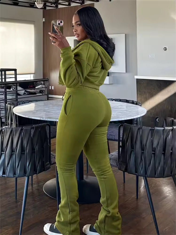 Off Duty Baddie Fleece Set