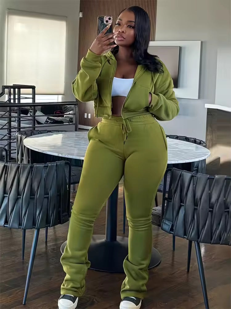 Off Duty Baddie Fleece Set