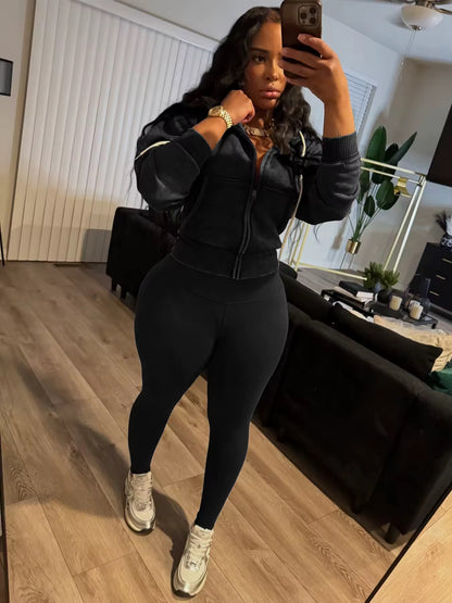 Snatched & Unbothered Zip Set