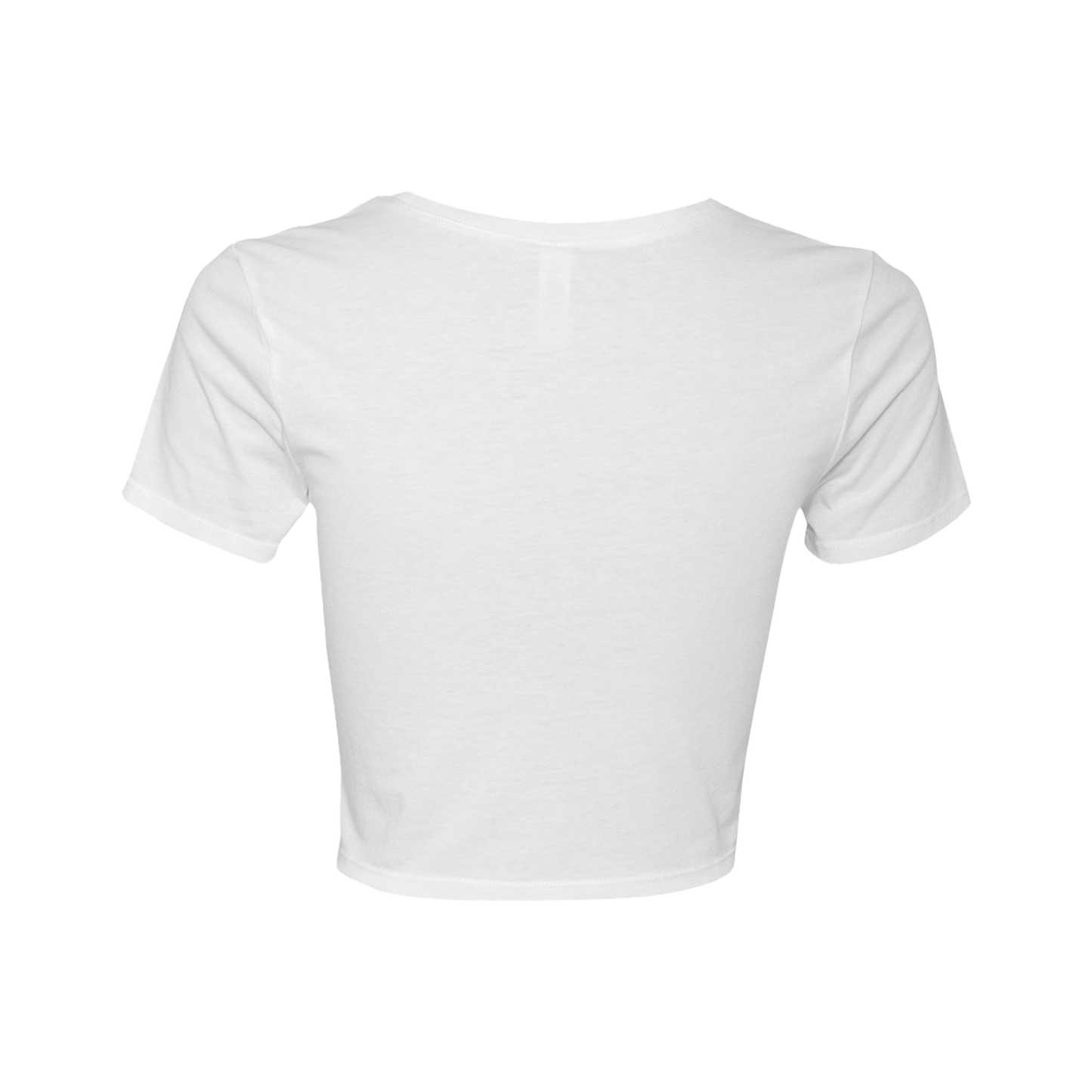 Unbothered AF Women’s Fitted Crop Tee – White & Pink Kiss Design