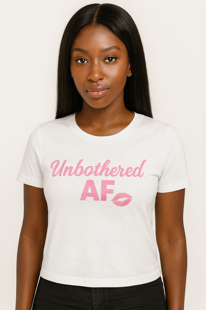 Unbothered AF Women's Tee - Casual, Motivational Shirt for Empowering Vibes, Ideal for Gifts, Birthdays, Self-Care Days, or Everyday Wear