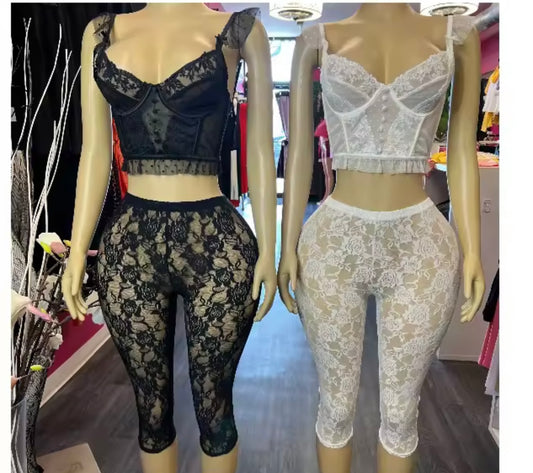 Pre order Lace Me Down 2 Piece Set