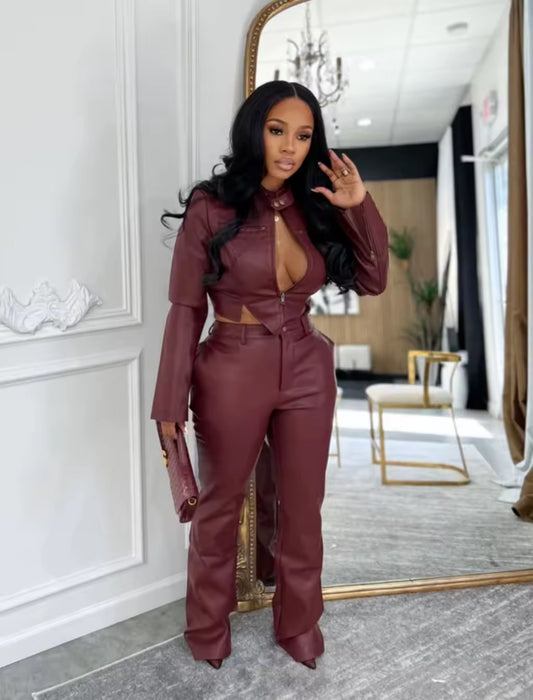 Midnight Agenda Faux Leather Set