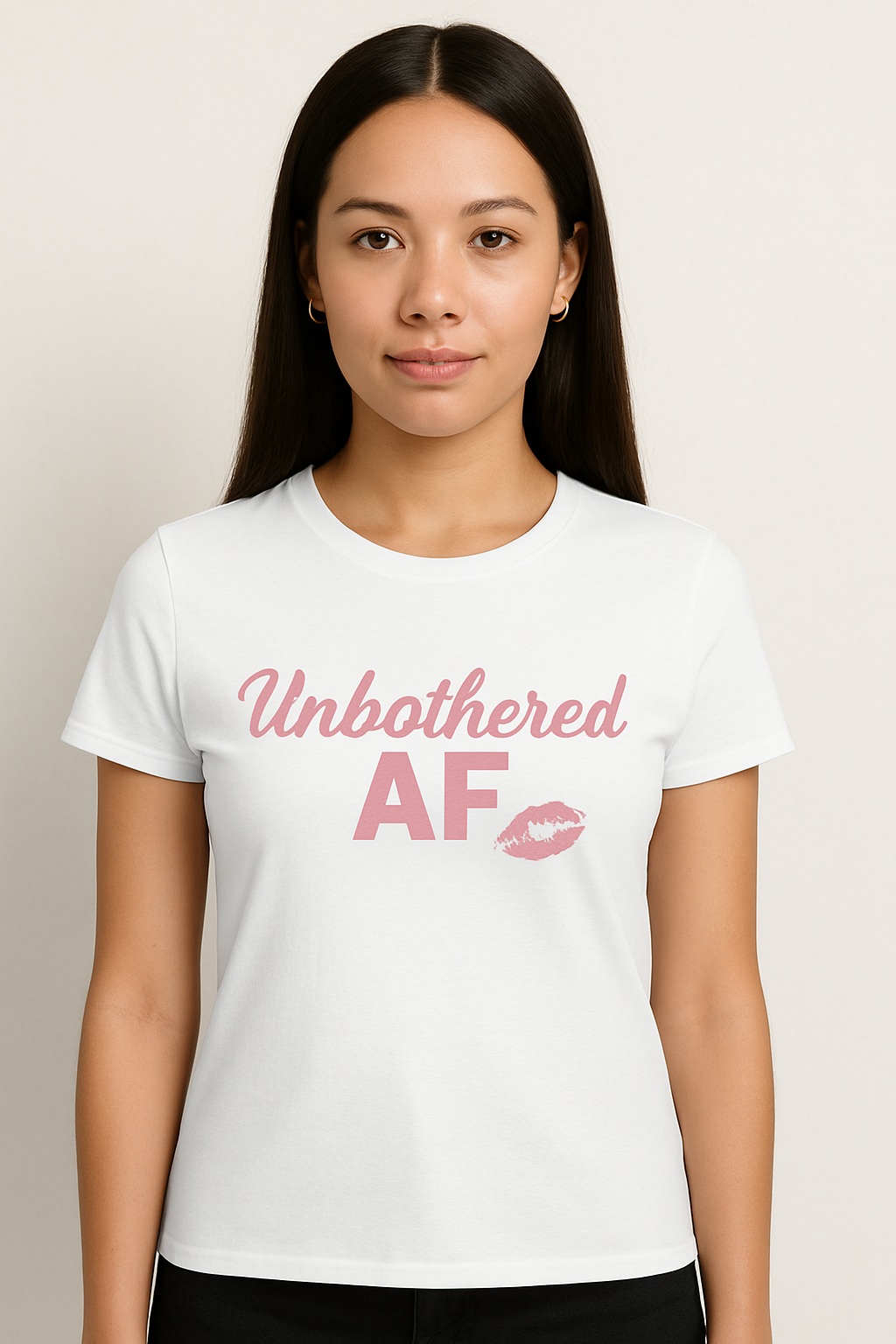 Unbothered AF Women's Tee - Casual, Motivational Shirt for Empowering Vibes, Ideal for Gifts, Birthdays, Self-Care Days, or Everyday Wear