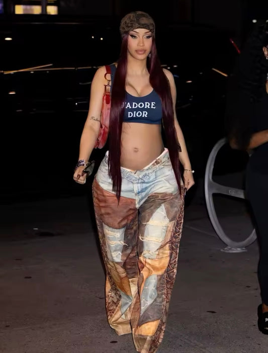 WOMEN FASHION 3D PRINT CASUAL PANTS