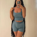 Gray Boyfriend two piece set