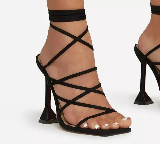 Lace up heels