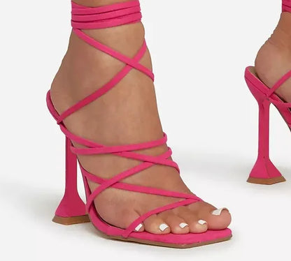 Lace up heels