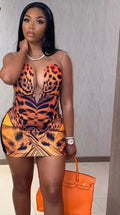 Mesh tiger dress