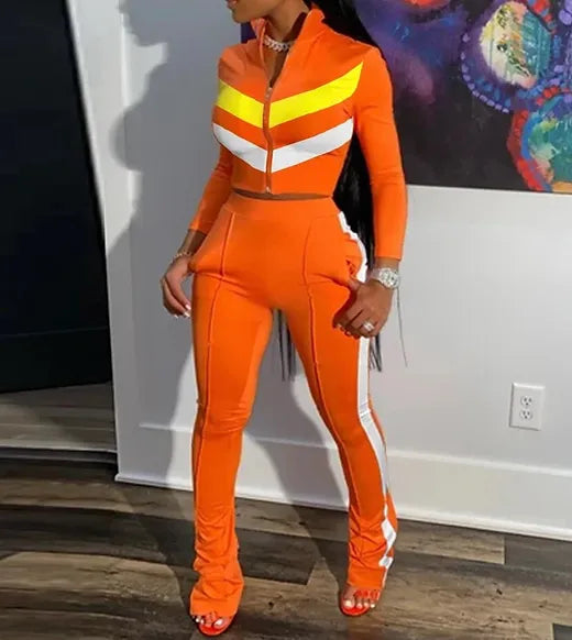 Orange tracksuit