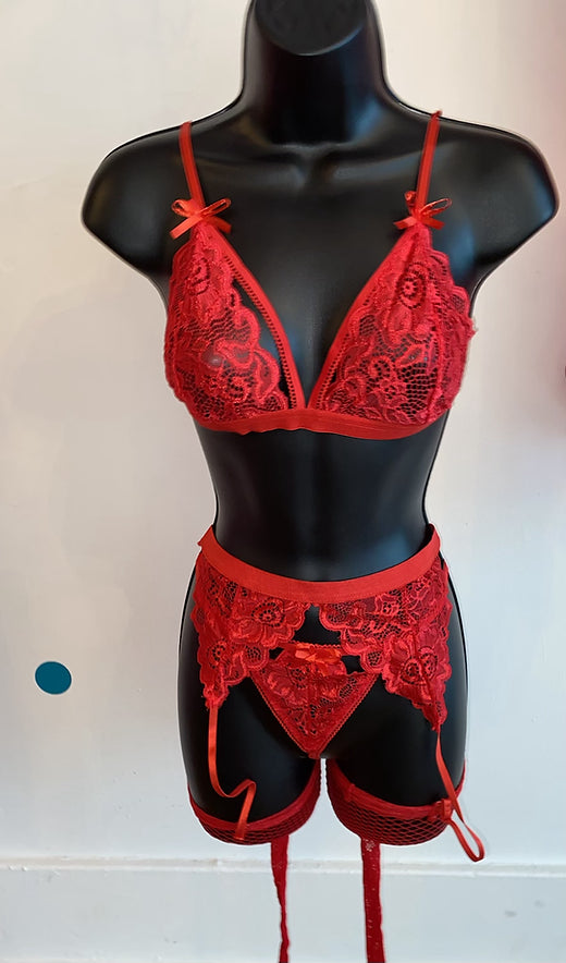Red 4 piece set