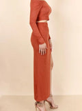 Suede two piece set