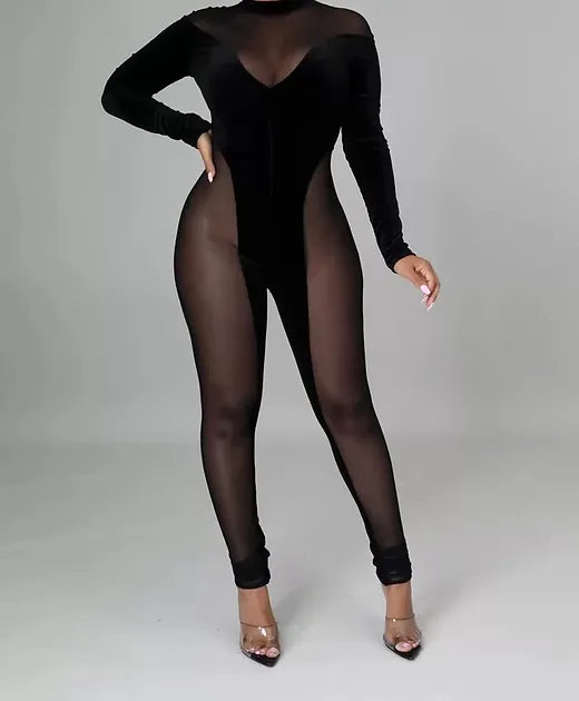 Velvet jumpsuit