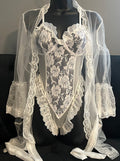 White lace 3 piece