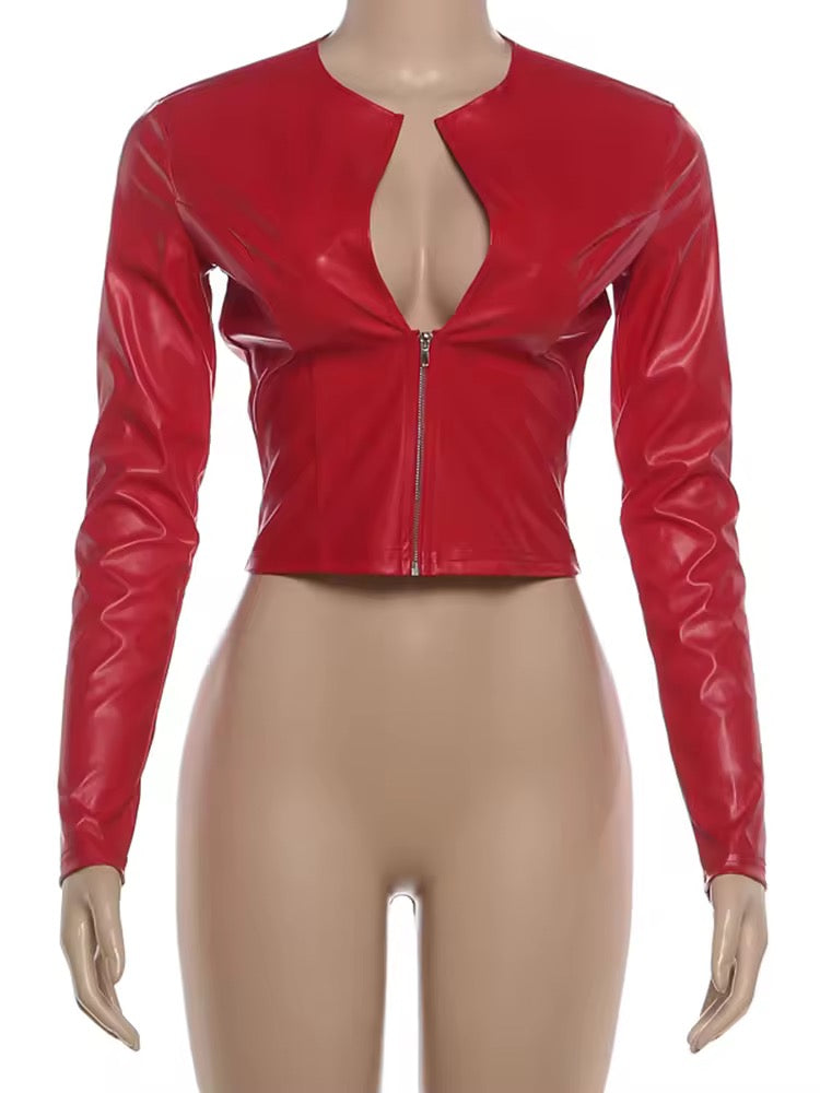 Red Handed Moto Jacket